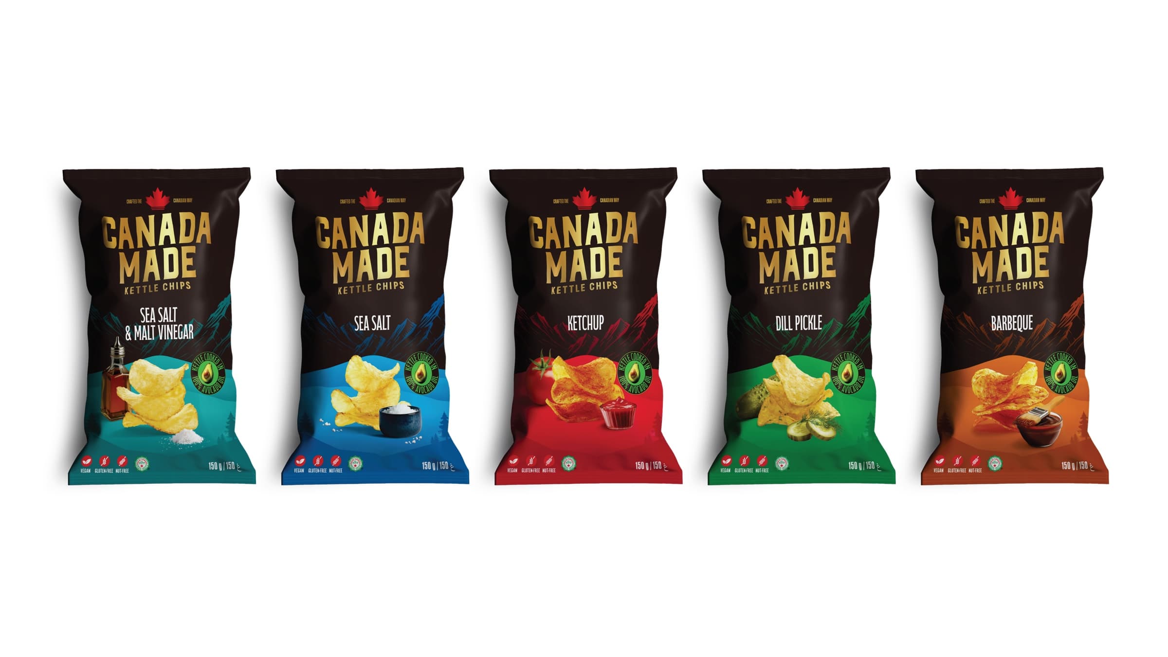 Canada Made chip family — premium halal Canadian snacks